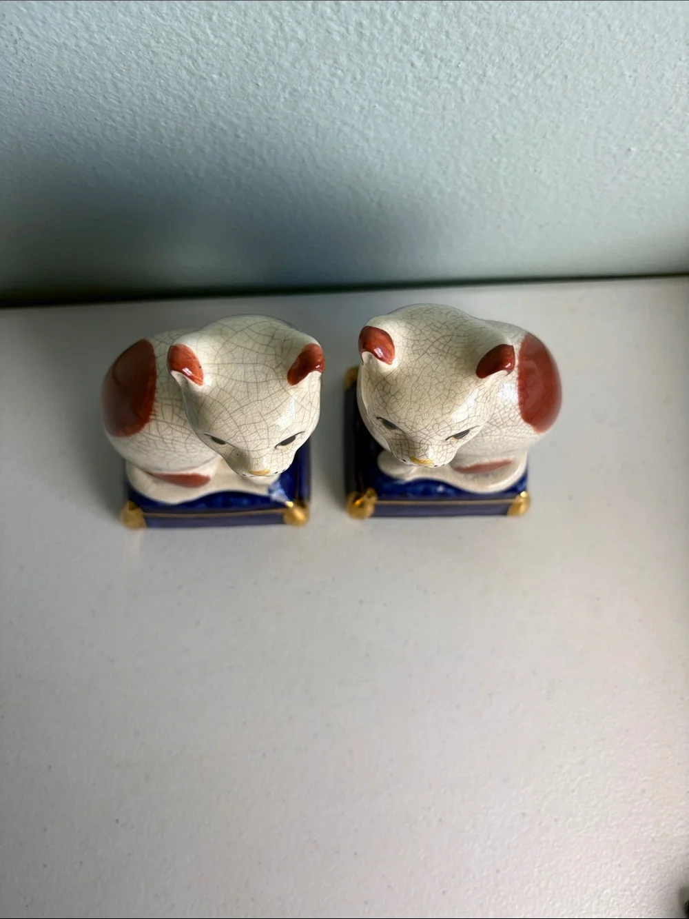 Vintage Fitz & Floyd Figural Cat Bookends